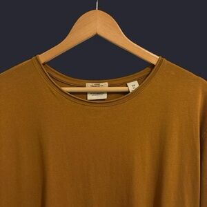 Scotch & Soda Men's Crewneck Tee in Mustard Brown